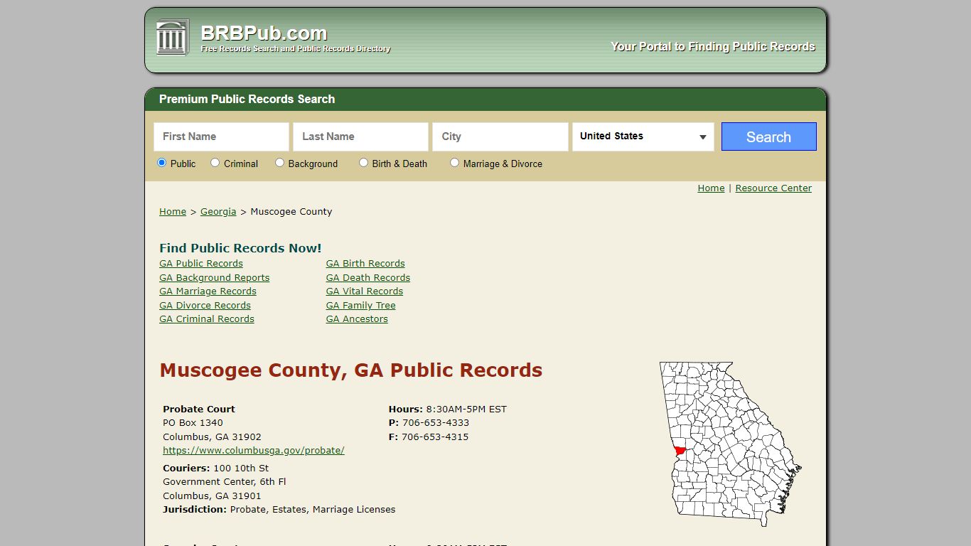Muscogee County Public Records | Search Georgia Government ...