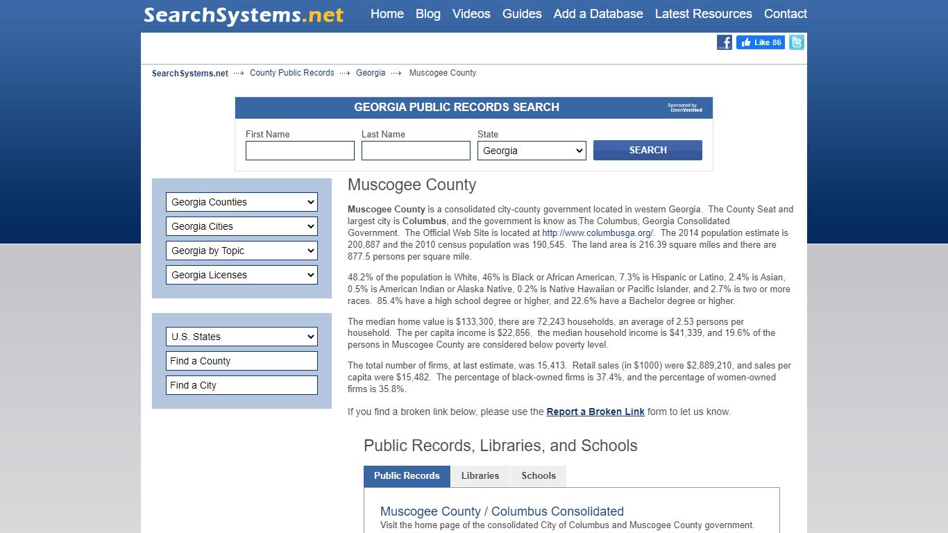 Muscogee County Criminal and Public Records